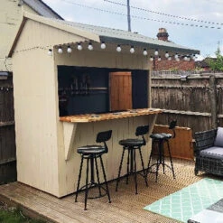 Garden Bar W/ Apex Roof - 6ft X 4ft -Build4less Shop IMG 2271