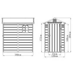Jasmine 4ft X 6ft Plastic Apex Shed With Foundation Kit -Build4less Shop Jasmine 4x6 Plastic Apex Shed with Foundation Kit Jasmine 1692795264926