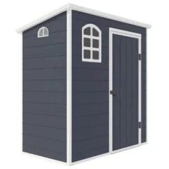 Jasmine 6ft X 3ft Plastic Pent Shed With Foundation Kit -Build4less Shop Jasmine 6x3 Plastic Pent Shed with Foundation Kit Jasmine 1692795270171