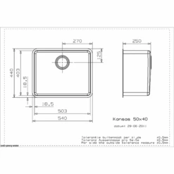 Kansas 50 X 40 Integrated Stainless Steel Kitchen Sink -Build4less Shop Kansas50x40IntegratedStainlessSteelKitchenSink