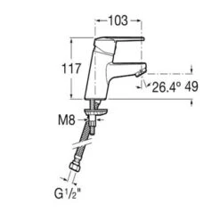 Roca Victoria V2 Chrome Smooth Body Basin Mixer Tap -Build4less Shop L 2017 3 2 10 23 48 98 1