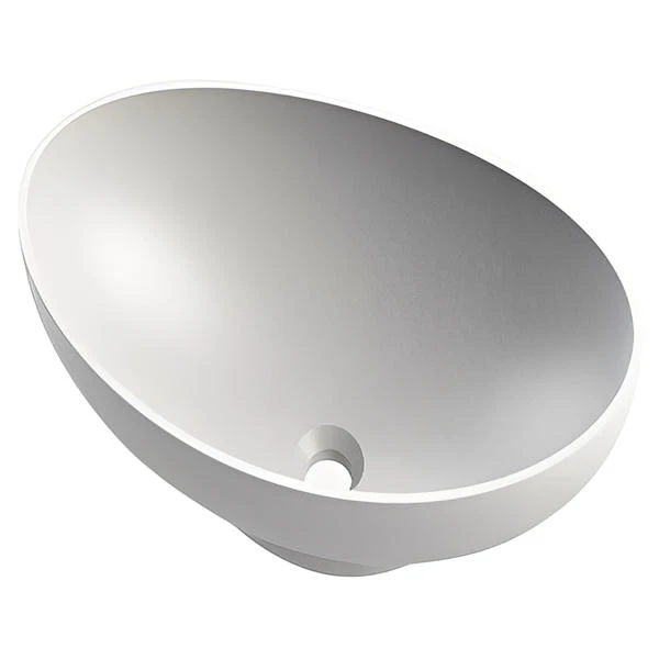 Aqua Queen Oval Stone Solid Surface Basin - 572 X 180 X 180mm 1 Aqua Queen Oval Stone Solid Surface Basin - 572 X 180 X 180mm