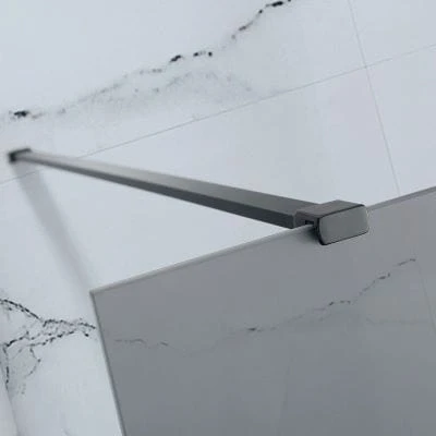 Mono Black Frosted Walk-in Front Panel Set - 1200 X 2000mm 3 Mono Black Frosted Walk-in Front Panel Set - 1200 X 2000mm - Image 3