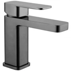 Eco Square Mono Basin Mixer With Clicker Waste - All Colours