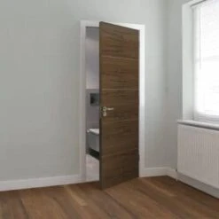 Lara Walnut Pre Finished Internal Door - All Sizes -Build4less Shop Lara walnut Full