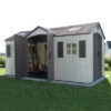 Lifetime Heavy Duty Plastic Garden Shed - Dual Entrance - All Sizes