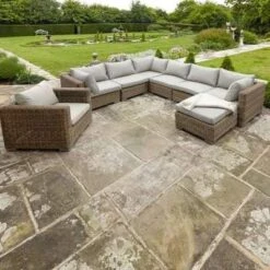 Livingstone - 6 Seater Sofa Set With Armchair & Footstool