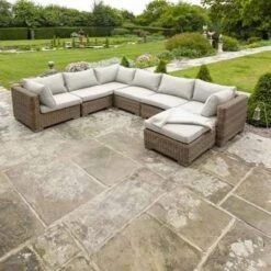 Livingstone - 6 Seater Sofa Set With Footstool