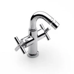 Roca Loft Chrome Bidet Mixer Tap With Pop-Up Waste