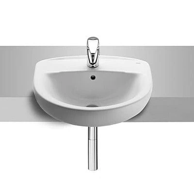 Roca Laura 510mm Semi-Recessed Basin 2 Tap Holes 1 Roca Laura 510mm Semi-Recessed Basin 2 Tap Holes