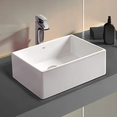 Roca Sofia Ceramic Over Countertop Basin - 465mm 2 Roca Sofia Ceramic Over Countertop Basin - 465mm - Image 2