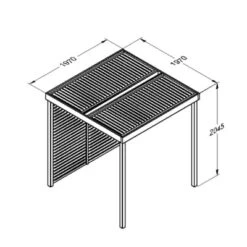 Forest Modular Pergola -Build4less Shop MODPERG1PPK Drawing