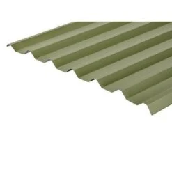 Cladco 34/1000 Box Profile PVC Plastisol Coated 0.7mm Metal Roof Sheet (Moorland Green) - All Sizes