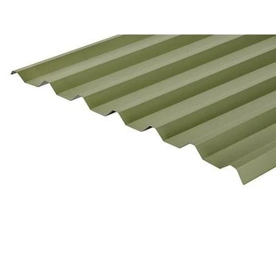Cladco 34/1000 Box Profile PVC Plastisol Coated 0.7mm Metal Roof Sheet (Moorland Green) - All Sizes 1 Cladco 34/1000 Box Profile PVC Plastisol Coated 0.7mm Metal Roof Sheet (Moorland Green) - All Sizes