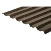 Cladco 34/1000 Box Profile PVC Plastisol Coated 0.7mm Metal Roof Sheet (Van Dyke Brown) - All Sizes