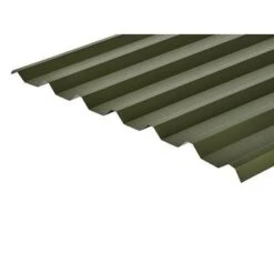 Cladco 34/1000 Box Profile PVC Plastisol Coated 0.7mm Metal Roof Sheet (Olive Green) - All Sizes