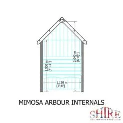 Mimosa Arbour - 4ft X 2ft (Pressure Treated) -Build4less Shop MimosaArbourA06356INTERNALS 700x 00d8b398 252d 493b 8a19 553f6efe5a4b