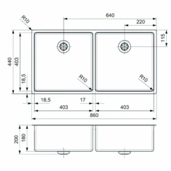 New York Integrated Stainless Steel Kitchen Sink - All Sizes -Build4less Shop NewYork40x40 40x40 760bc162 6fd6 4409 b0a5 873ea7a4ffa5
