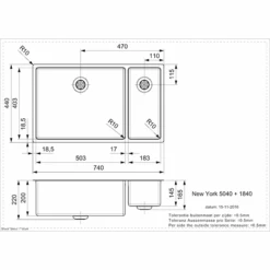 New York Integrated Stainless Steel Kitchen Sink - All Sizes -Build4less Shop NewYork50x40 18x40 29604f8c 9681 414a 9a8e 05a15c6013ac