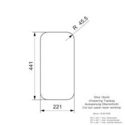 Ohio Integrated Stainless Steel Kitchen Sink - All Sizes -Build4less Shop OHIO18x40L2