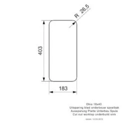 Ohio Integrated Stainless Steel Kitchen Sink - All Sizes -Build4less Shop OHIO18x40L4