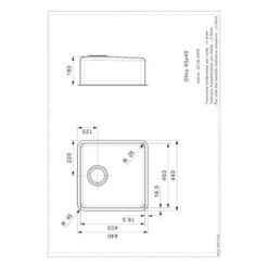 Ohio Integrated Stainless Steel Kitchen Sink - All Sizes -Build4less Shop OHIO40X40L1