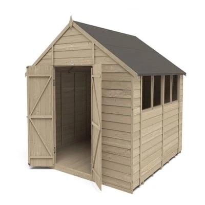 4LIFE Overlap Pressure Treated Apex Shed Double Door - All Sizes 3 4LIFE Overlap Pressure Treated Apex Shed Double Door - All Sizes - Image 3