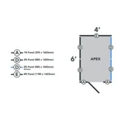 4LIFE Overlap Pressure Treated 6ft X 4ft Apex Shed - 4 Windows -Build4less Shop OPA464WMF 20 1024x1024 1