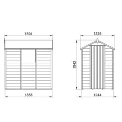 4LIFE Overlap Pressure Treated 6ft X 4ft Apex Shed 22 4LIFE Overlap Pressure Treated 6ft X 4ft Apex Shed -Build4less Shop OPA46M 19 1024x1024 1
