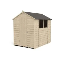 4LIFE Overlap Pressure Treated 7ft X 5ft Apex Shed -Build4less Shop OPA57M 03 1024x724 1