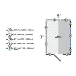 4LIFE Overlap Pressure Treated 7ft X 5ft Apex Shed -Build4less Shop OPA57M 20 1 1024x1024 1