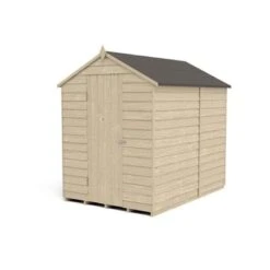 4LIFE Overlap Pressure Treated 7ft X 5ft Apex Shed - No Window -Build4less Shop OPA57NWM 03 1024x724 1