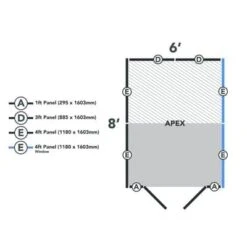 4LIFE Overlap Pressure Treated 8ft X 6ft Apex Shed - Double Door, 4 Windows -Build4less Shop OPA68DD4WMF 21 1024x1024 1