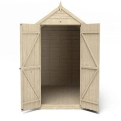 4LIFE Overlap Pressure Treated 8ft X 6ft Apex Shed - Double Door, No Windows -Build4less Shop OPA68DDNWM 06 1024x724 1