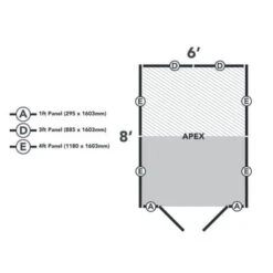 4LIFE Overlap Pressure Treated 8ft X 6ft Apex Shed - Double Door, No Windows -Build4less Shop OPA68DDNWM 20 1024x1024 1
