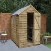 4LIFE Overlap Pressure Treated 8ft X 6ft Apex Shed