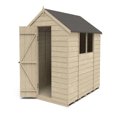 4LIFE Overlap Pressure Treated 8ft X 6ft Apex Shed 2 4LIFE Overlap Pressure Treated 8ft X 6ft Apex Shed - Image 2