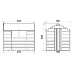 4LIFE Overlap Pressure Treated 8ft X 6ft Apex Shed 23 4LIFE Overlap Pressure Treated 8ft X 6ft Apex Shed -Build4less Shop OPA68M 20 1024x1024 1