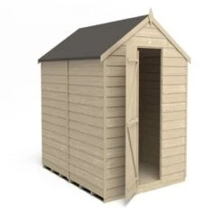 4LIFE Overlap Pressure Treated 8ft X 6ft Apex Shed - No Window -Build4less Shop OPA68NWM 04 1024x724 1