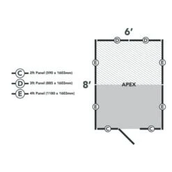 4LIFE Overlap Pressure Treated 8ft X 6ft Apex Shed - No Window -Build4less Shop OPA68NWM 20 1024x1024 1