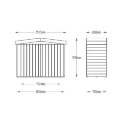Forest Apex Large Outdoor Store - Pressure Treated -Build4less Shop OPALOS 14 1