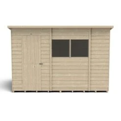 4LIFE Overlap Pressure Treated Pent Shed - All Sizes -Build4less Shop OPP106M 05 1024x724 1