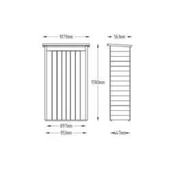Forest Pent Tall Garden Store - Pressure Treated -Build4less Shop OPPTGS 13 1