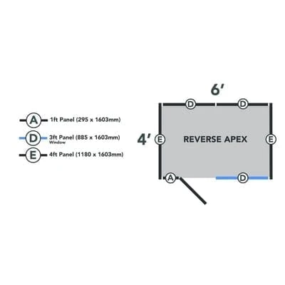 4LIFE Overlap Pressure Treated Reverse Apex Shed - All Sizes 7 4LIFE Overlap Pressure Treated Reverse Apex Shed - All Sizes - Image 7