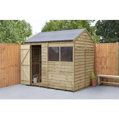 4LIFE Overlap Pressure Treated Reverse Apex Shed - All Sizes 2 4LIFE Overlap Pressure Treated Reverse Apex Shed - All Sizes - Image 2