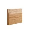 Oak Prefinished Half Splayed Skirting - 145mm X 16mm X 3.6m (Pack Of 4)