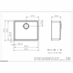 Ohio Stainless Steel Kitchen Sink -Build4less Shop Ohio50x40