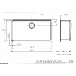 Ohio Stainless Steel Kitchen Sink -Build4less Shop Ohio80x42