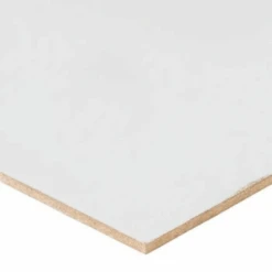 One Sided White Painted MDF - 2400mm X 1200mm X 3mm