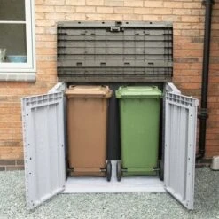 Forest Extra Large Garden Storage Unit / Bin Store - 1200 Litre Grey